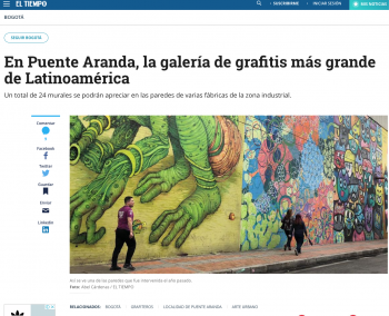 En Puente Aranda, la galería de grafitis más grande de Latinoamérica