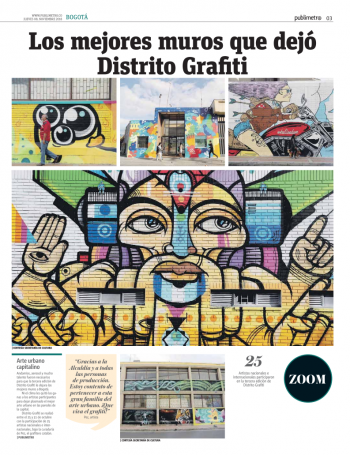 Los mejore smuros que dejó Distrito Grafiti