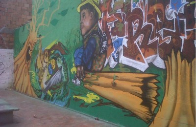 Grafiti efímero - Mujeres de Turquesa